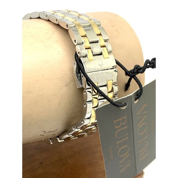 Bulova Women's Watch 98P201 Quartz Diamond Mother of Pearl Dial Two Tone… - Picture 9 of 13